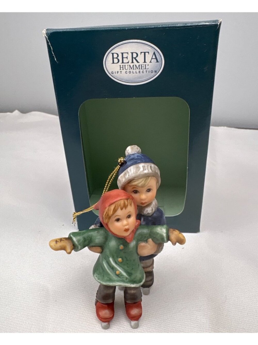 Berta Hummel 2004 Ornament Ice Skating Figurine "Let Me Show You" BH 240/O
